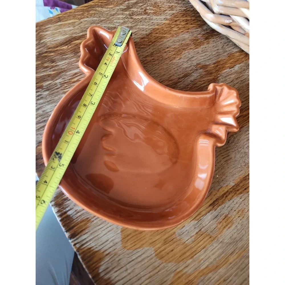 Chicken Red Hen Spoon Rest new Ceramic